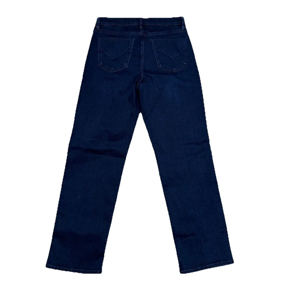 Hudson Jeans Straight Leg Mid Rise Denim Dark Wash Stretch‎ Womens Size 8/30x29